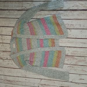 Cable Knit Rainbow Cardigan